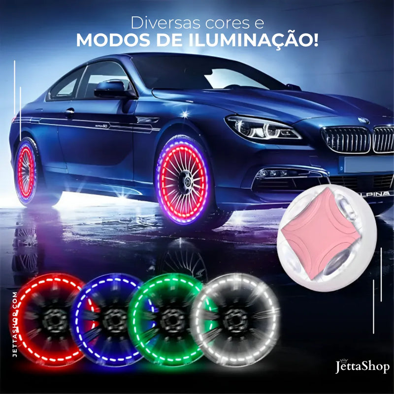 [COMPRE 2 LEVE 4] Tampa de LED para Bico de Pneus - Jetta LedUltra™