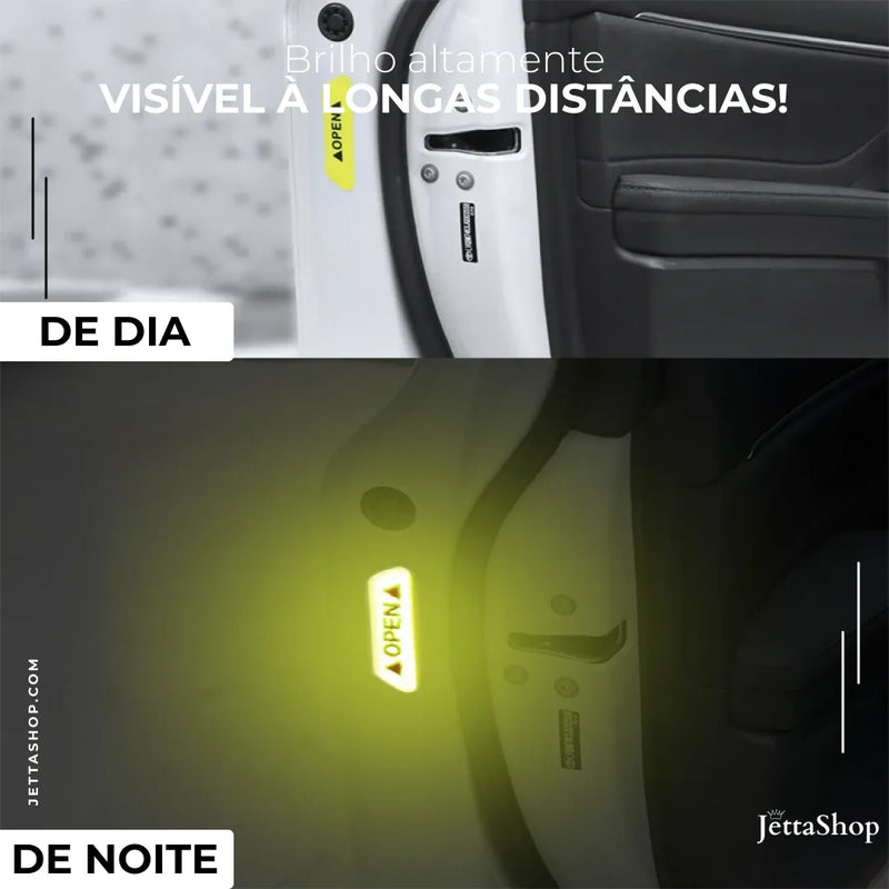 [COMPRE 4 LEVE 8] Adesivos Refletivos para Portas Automotivo - Jetta StickDoor™