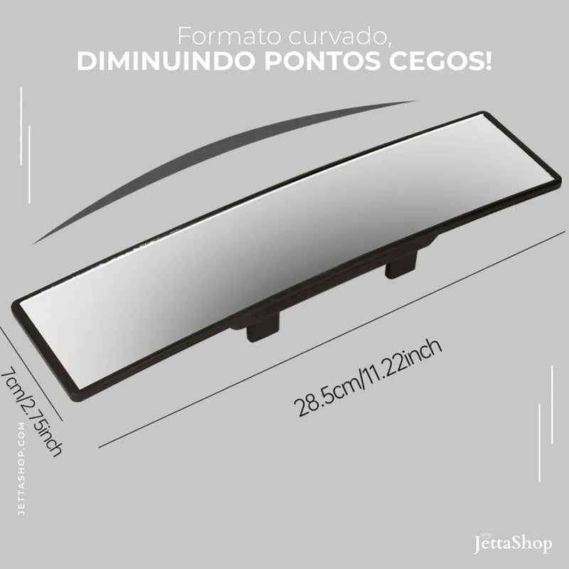 Jetta RetroGlass™️ – Espelho Retrovisor com Grande Visão Panorâmica Universal