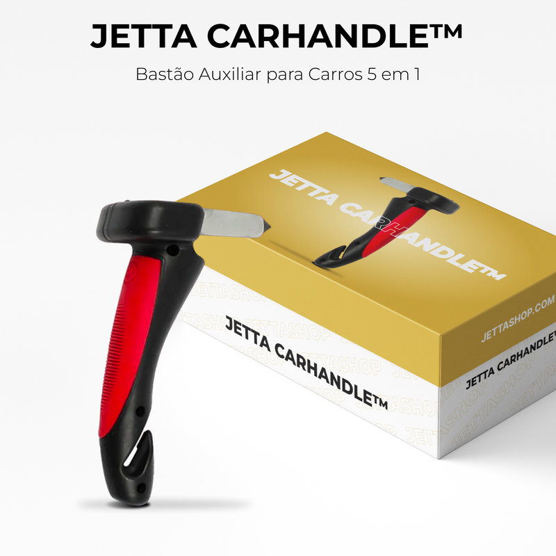 Bastão Auxiliar para Carros 5 em 1 - Jetta CarHandle™ [PROMOÇÃO LIMITADA ATÉ HOJE 23:59]