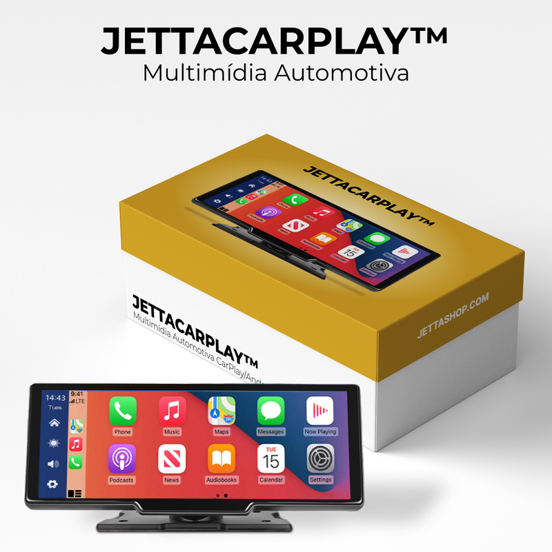 Multimídia Automotiva CarPlay/Android Auto - JettaCarPlay™ [PROMOÇÃO IMPERDÍVEL]