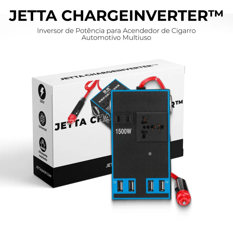 Inversor de Potência para Acendedor de Cigarro Automotivo Multiuso - Jetta ChargeInverter™ [ESTOQUE LIMITADO]