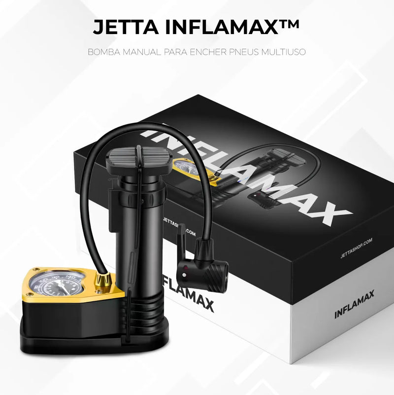 Bomba Manual para Encher Pneus Multiuso - Jetta InflaMax™ [PROMOÇÃO LIMITADA]