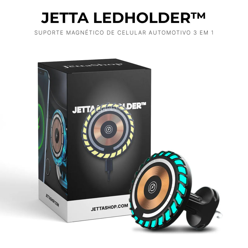 Jetta LedHolder™ - Suporte Magnético de Celular Automotivo 3 em 1 [PROMOÇÃO LIMITADA ATÉ HOJE 23:59]