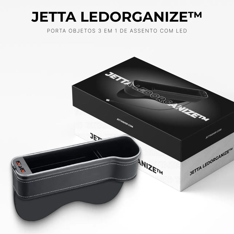 Jetta LedOrganize™ - Porta Objetos 3 em 1 de Assento com LED [PROMOÇÃO EXCLUSIVA]