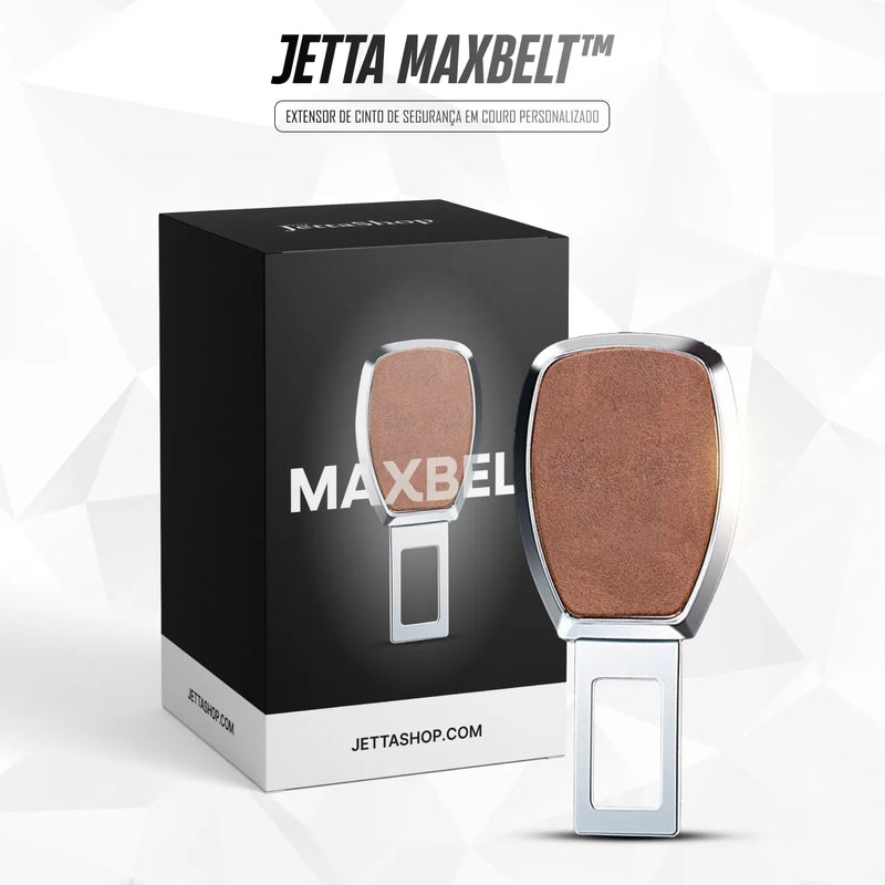 Extensor de Cinto de Segurança em Couro Personalizado - Jetta MaxBelt™