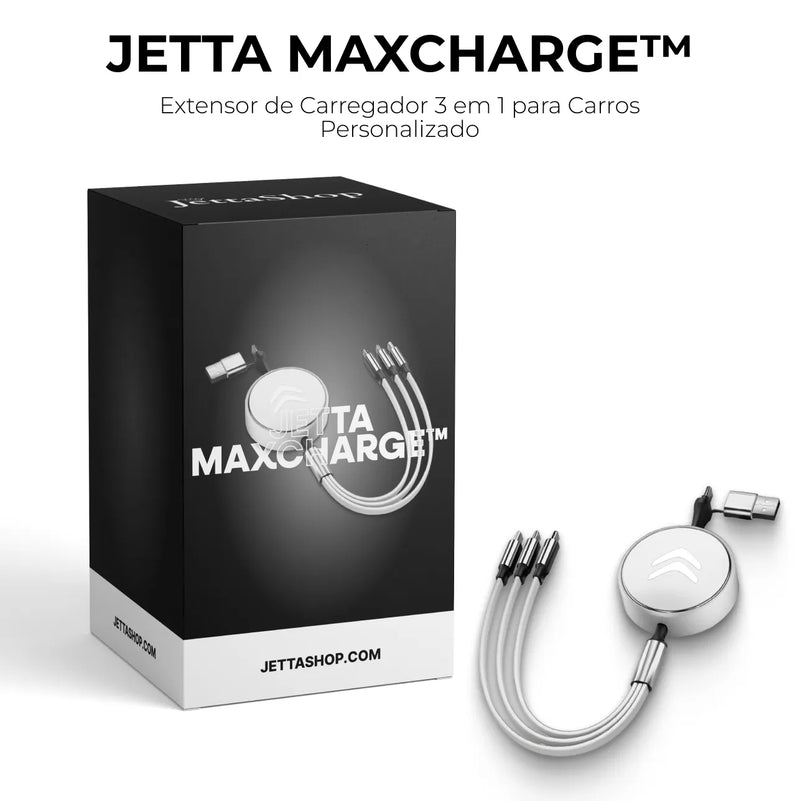 Extensor de Carregador 3 em 1 para Carros Personalizado  - Jetta MaxCharge™