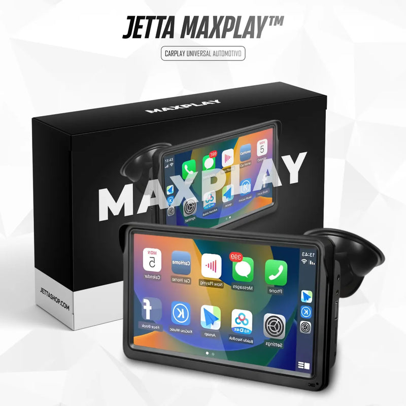 Multimídia CarPlay/Android Auto Universal Automotivo - Jetta MaxPlay™ [PROMOÇÃO LIMITADA]