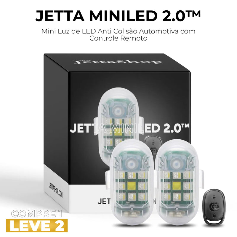 [COMPRE 1 LEVE 2] Mini Luz de LED Anti Colisão Automotiva com Controle Remoto - Jetta MiniLed 2.0™