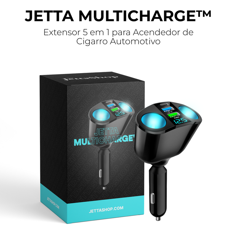 Jetta MultiCharge™ - Extensor 5 em 1 Ultra Rápido [BRINDE EXCLUSIVO]