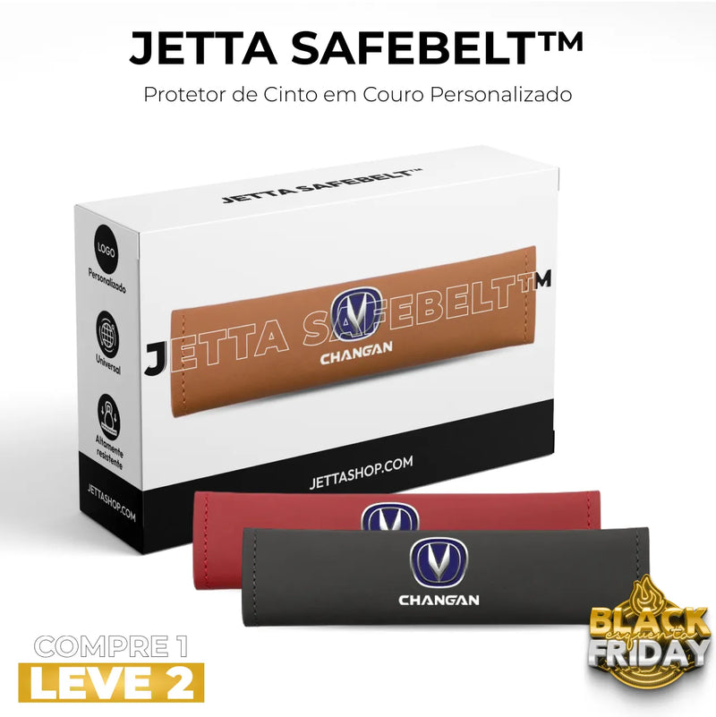 [COMPRE 1 LEVE 2] Protetor de Cinto em Couro Personalizado - Jetta SafeBelt™