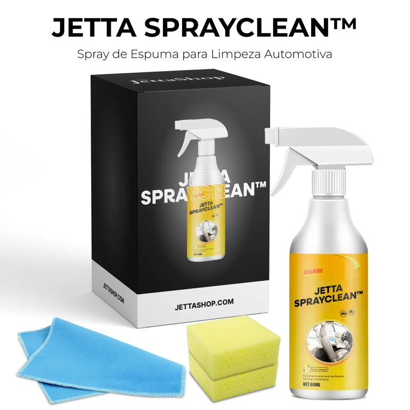 Spray de Espuma para Limpeza Automotiva - Jetta SprayClean™ [+ BRINDES EXCLUSIVOS]