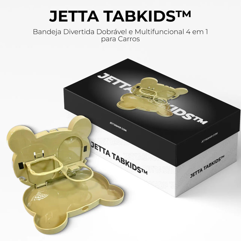 Jetta TabKids™ - Bandeja Divertida Dobrável e Multifuncional 4 em 1 para Carros [PROMOÇÃO LIMITADA]