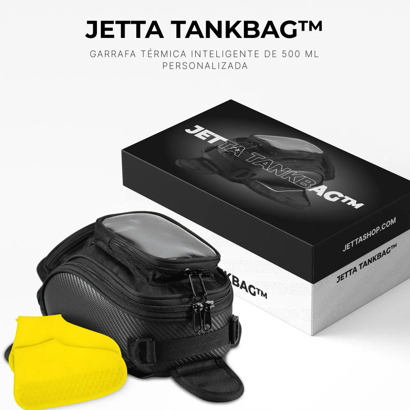 Jetta TankBag™ - Mala de Tanque para Motos com Fixação Magnética + Meia de Silicone Impermeável de Brinde [ESTOQUE LIMITADO]