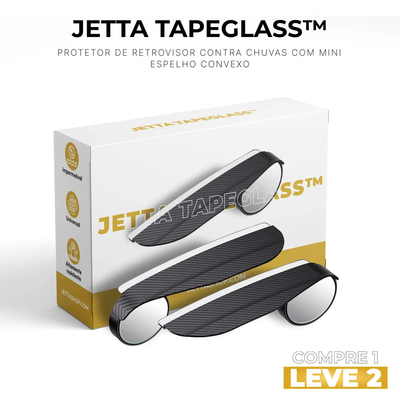 [PAGUE 1 LEVE 2] Protetor de Retrovisor contra Chuvas com Mini Espelho Convexo - Jetta TapeGlass™