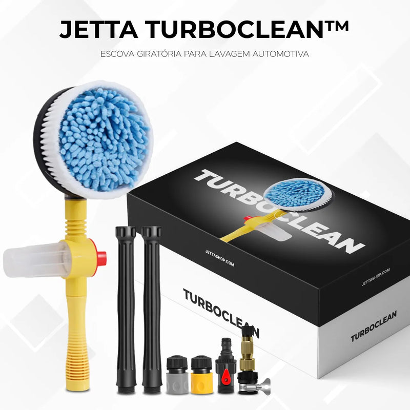 Escova Giratória para Lavagem Automotiva - Jetta TurboClean™ [BRINDES EXCLUSIVOS]