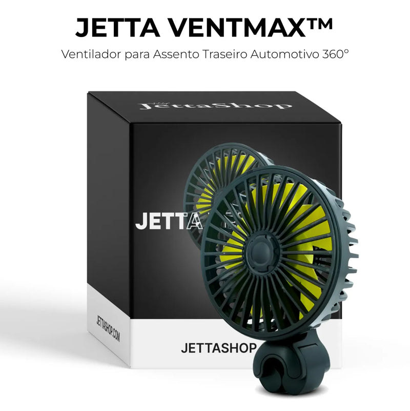 Jetta VentMax™ - Ventilador para Assento Traseiro Automotivo 360º [PROMOÇÃO LIMITADA ATÉ HOJE 23:59]