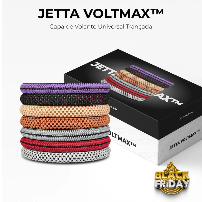 Capa de Volante Universal Trançada - Jetta VoltMax™ [PROMOÇÃO LIMITADA ATÉ HOJE 23:59]