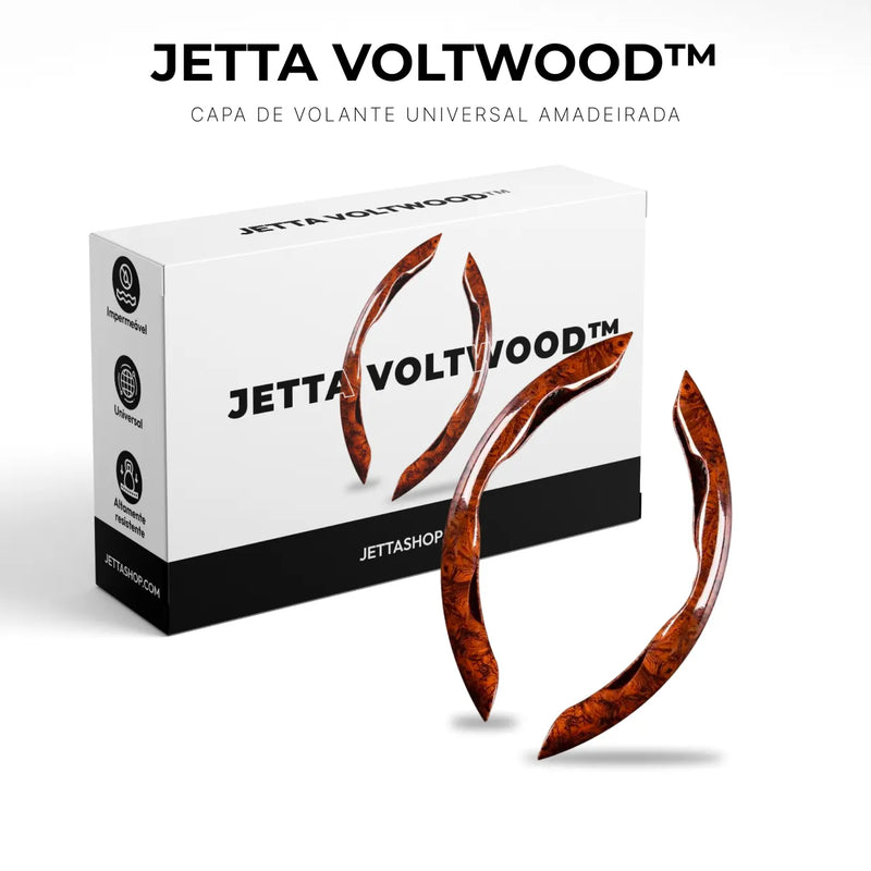 Capa de Volante Universal Amadeirada - Jetta VoltWood™ [PROMOÇÃO LIMITADA ATÉ HOJE 23:59]