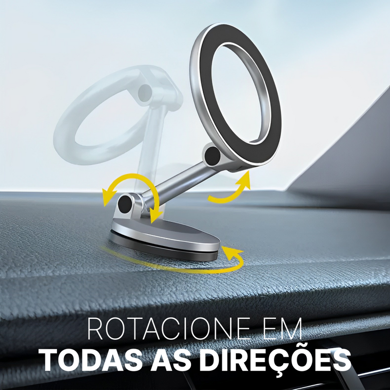 Suporte Automotivo de Celular Magnético - Hold360º™️ (BRINDE EXCLUSIVO + FRETE GRÁTIS)