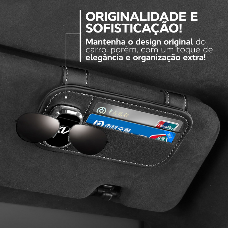 JettaLuxVision™ - Organizador de quebra-sol em Premium (BRINDE EXCLUSIVO + FRETE GRÁTIS ATÉ 23:59 DE HOJE!)