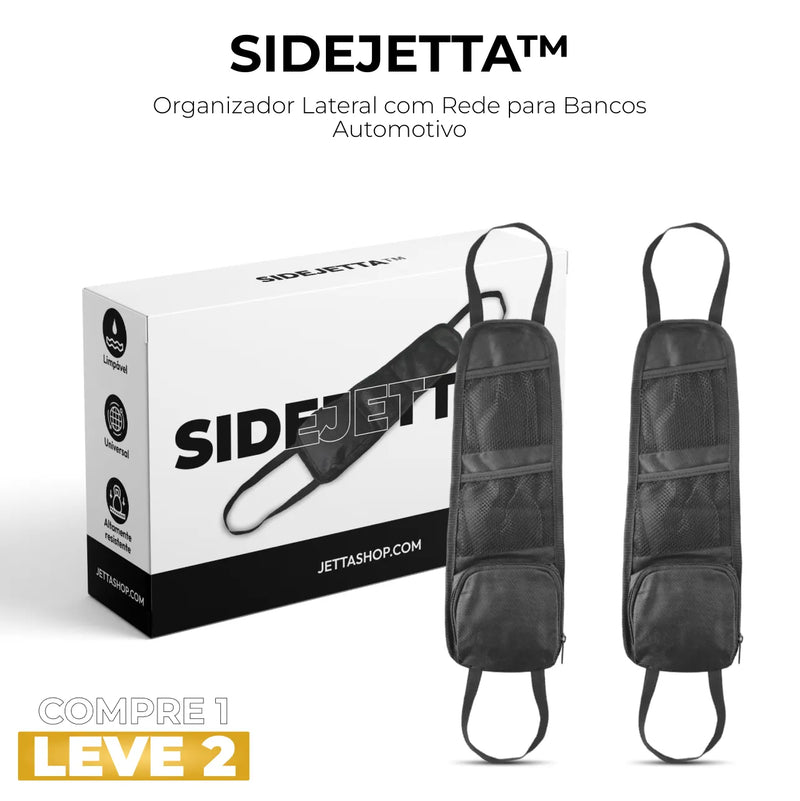 Organizador Lateral com Rede para Bancos Automotivo - SideJetta™ [PAGUE 1 LEVE 2]