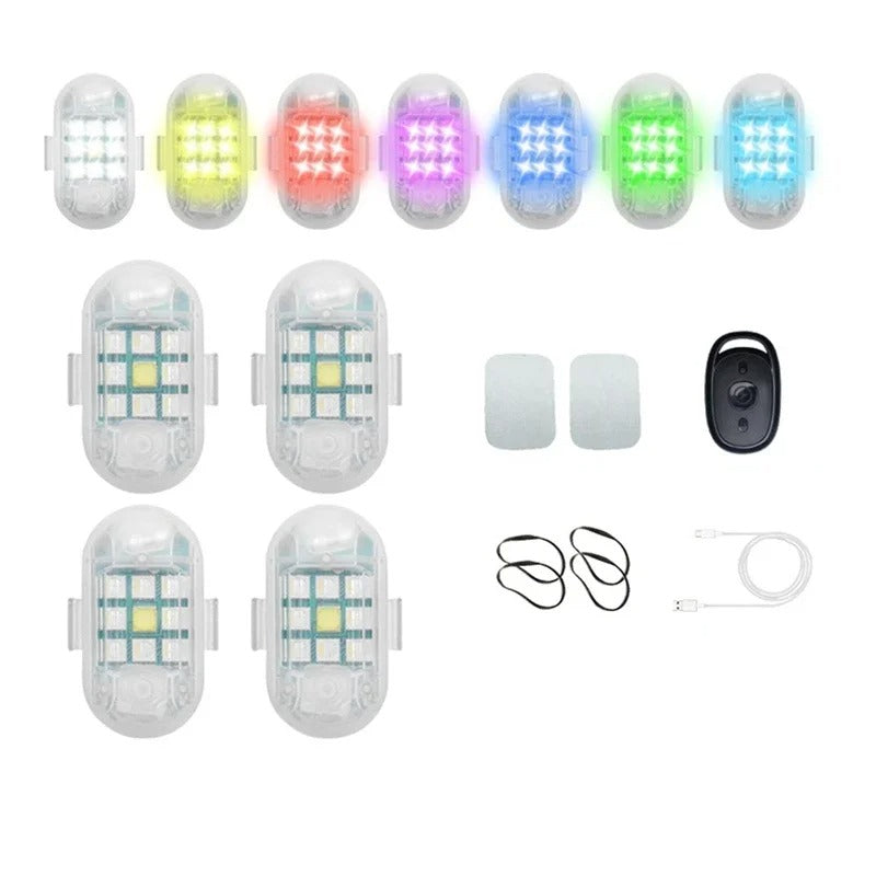 [COMPRE 1 LEVE 2] Mini Luz de LED Anti Colisão Automotiva com Controle Remoto - Jetta MiniLed 2.0™