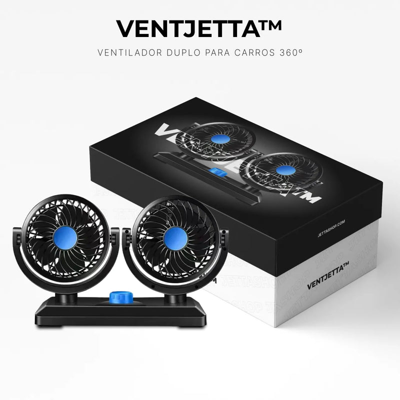 VentJetta™ - Ventilador Duplo para Carros 360º [PROMOÇÃO LIMITADA ATÉ HOJE 23:59]