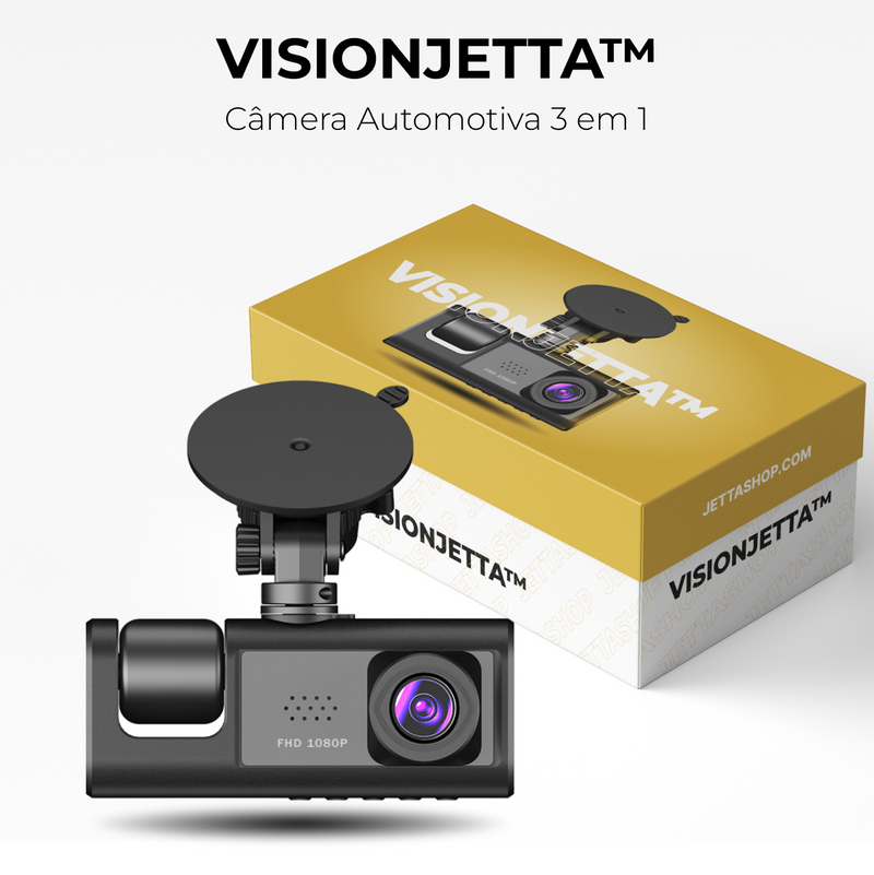 Câmera Veicular 3 em 1 com Visão Noturna - VisionJetta™ [BRINDE EXCLUSIVO PARA OS 50 PRIMEIROS]